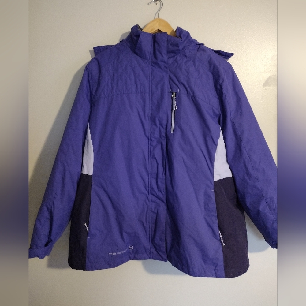 Free Country Purple Snow Sport 3 In 1 Coat Weather-Resistant Insulated